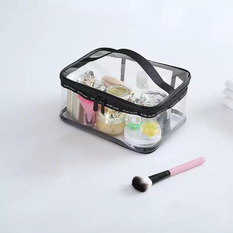 Transparent Clear Cosmetic Bag, Portable Toiletry Bag, Zipper Organizer, Transparent Travel Makeup Pouch Transparent Clear Cosmetic Bag, Portable Toiletry Bag, Zipper Organizer, Transparent Travel Makeup Pouch